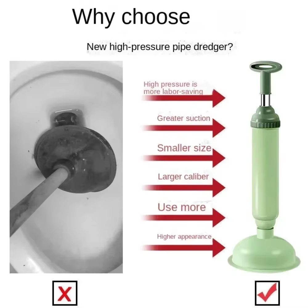 Pompe déboucheuse haute pression pour toilettes
