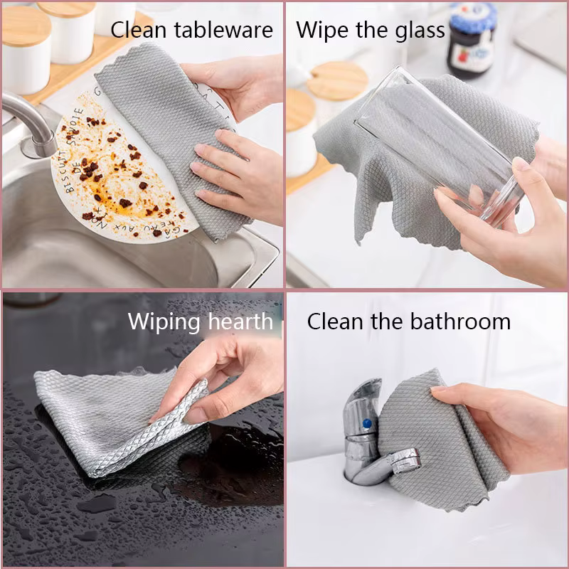 Serviette absorbante en verre sans trace pour la cuisine