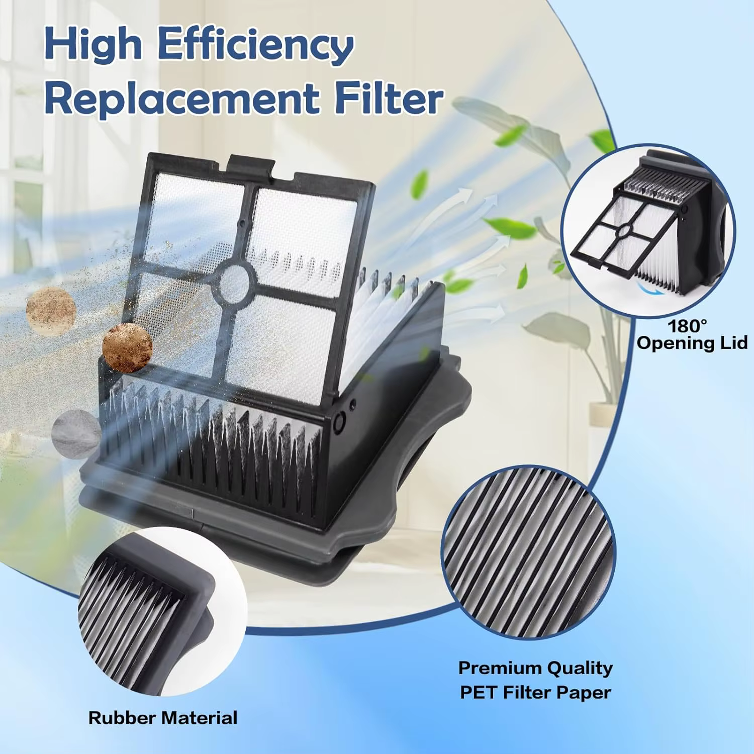 Ensemble de 4 pièces (2 rouleaux brosse + 2 filtres) pour Tineco Floor One S5/S5 Combo/S5 Pro