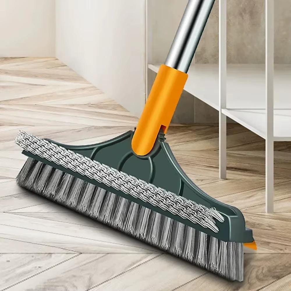 Brosse de nettoyage 2 en 1 pour sol de salle de bain