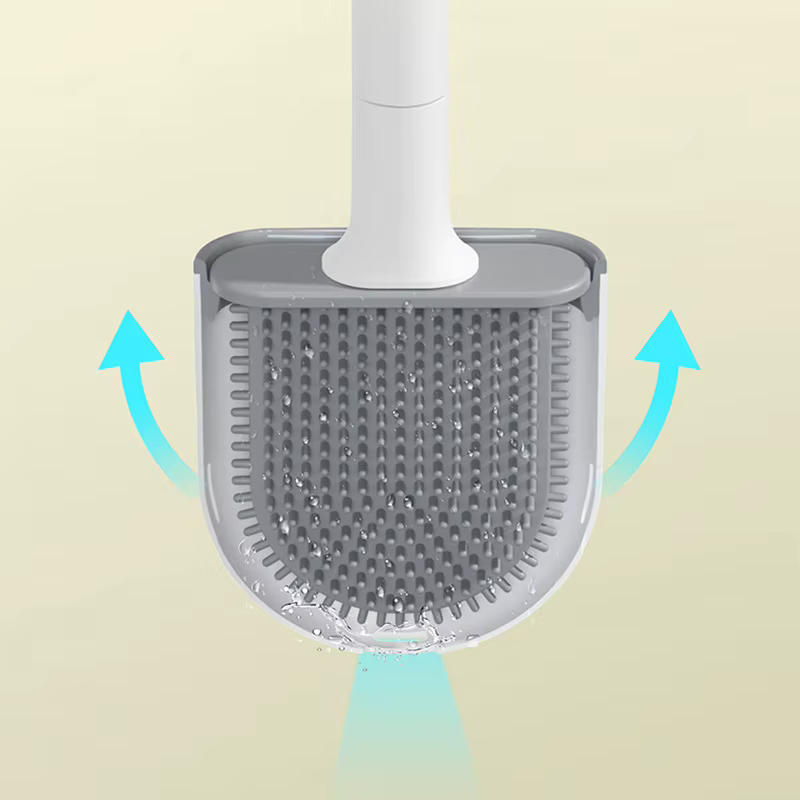 Brosse de toilette souple à poils flexibles
