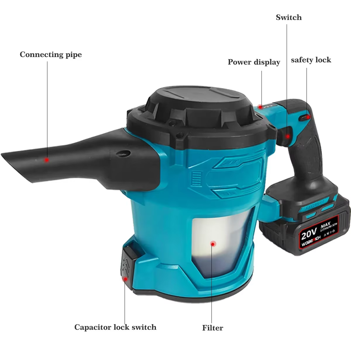 Aspirateur électrique portable sans fil