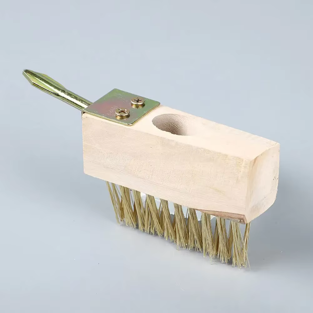 Brosse commune, désherbage manuel, brosses de remplacement, brosses de nettoyage de jardin pour mousse et mauvaises herbes, brosse en acier