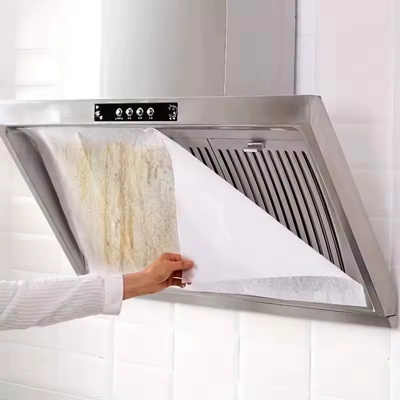 Lot de 12 filtres à huile jetables en papier non tissé pour hotte de cuisine