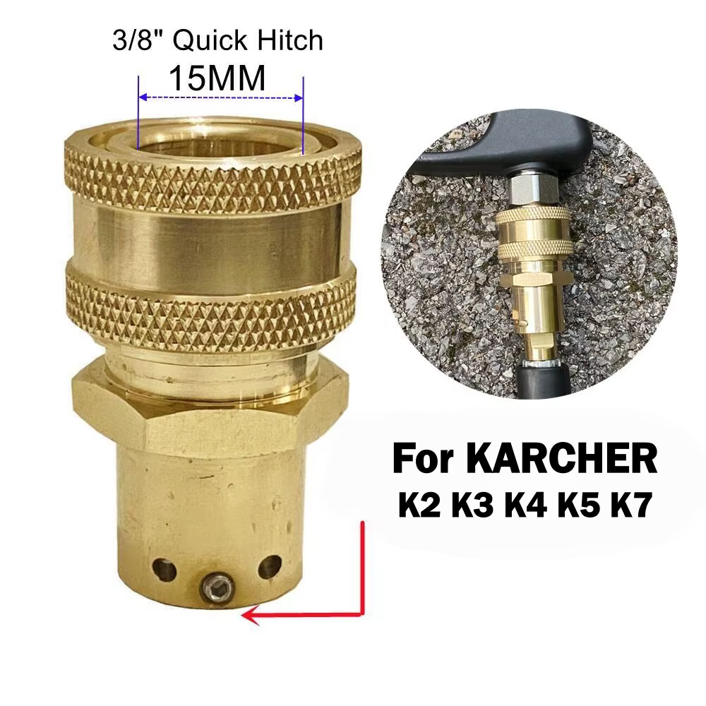 Adaptateur de tuyau de pistolet de lavage à connexion rapide 3/8 "