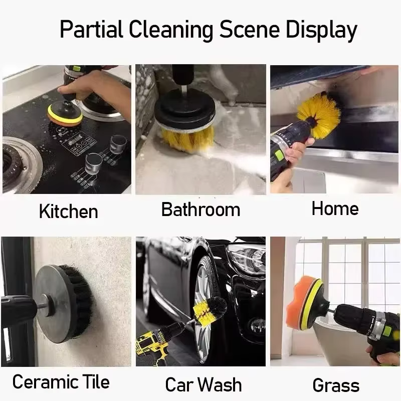 Kit de brosses à récurer électriques