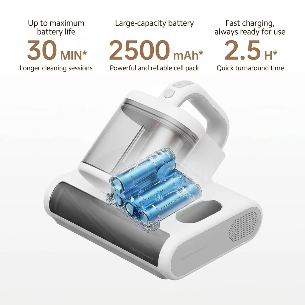 Aspirateur anti-acariens sans fil MIJIA Mite Remover 3 Pro avec stérilisation UV et désinfection, aspiration 17 kPa, portable, pour la maison et le lit, 1 vendu