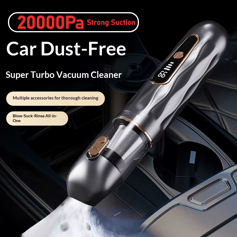 Mini aspirateur de voiture portable sans fil, haute aspiration/souffleur/pompe, appareil de nettoyage domestique