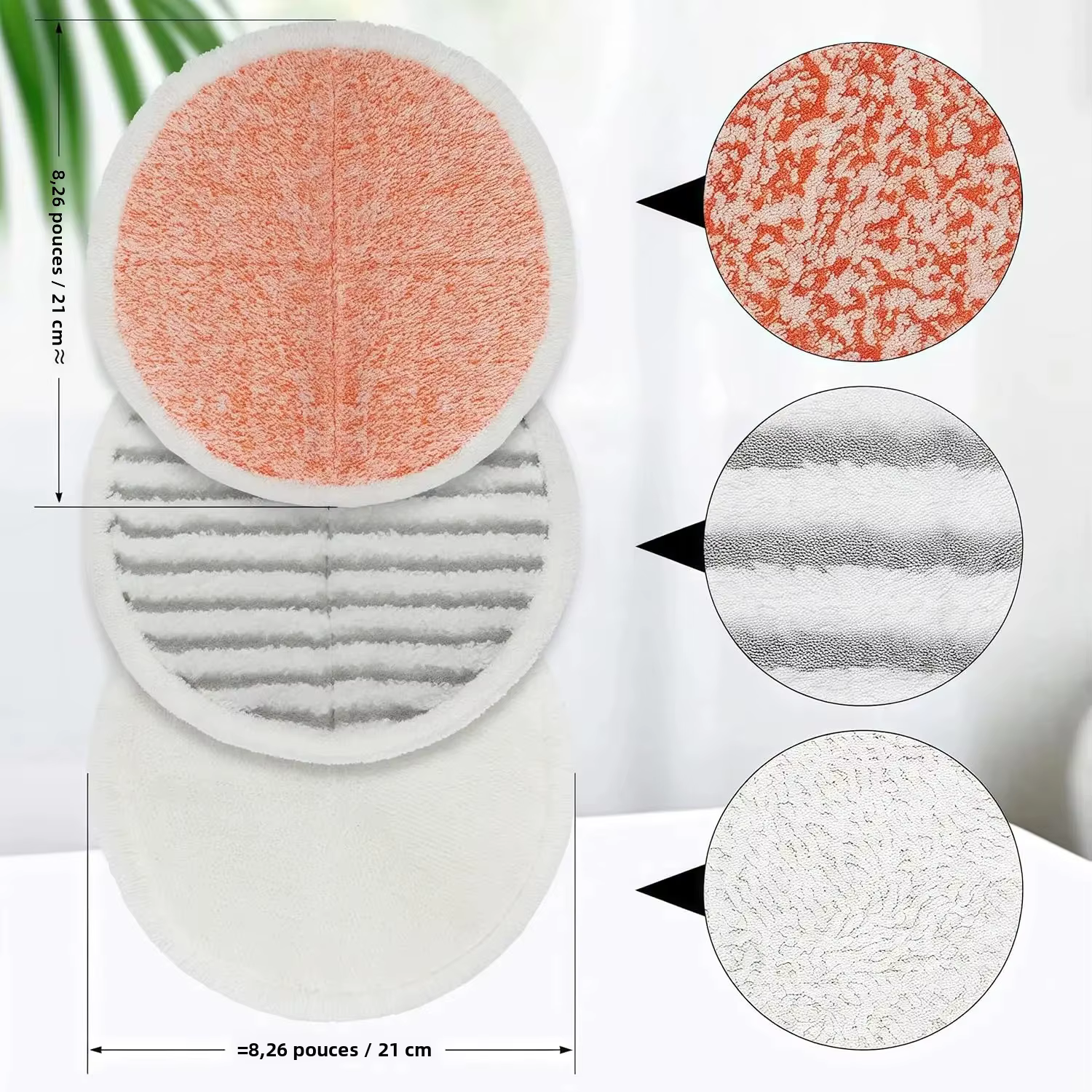 Tampons de rechange pour balai rotatif Bissell Spinwave 20399 23157 23159 2039A 2124A 20393 2039T 2039W 20391 20395 2307 2315A