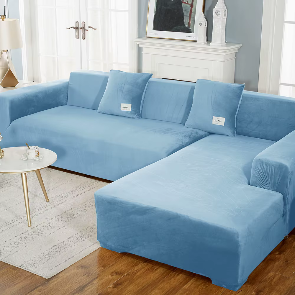 Housse de canapé extensible en velours