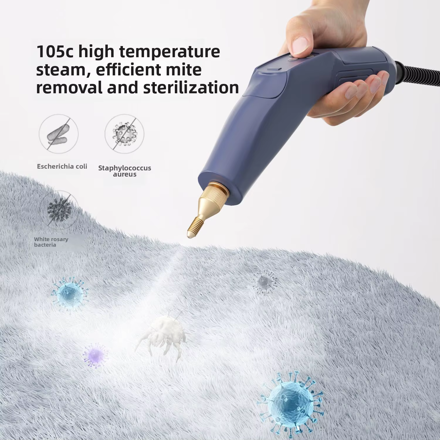 Nettoyeur à vapeur portatif, désinfectant à vapeur haute température, pression de vapeur réglable, chauffage rapide 30s, nettoyeur de graisse de cuisine