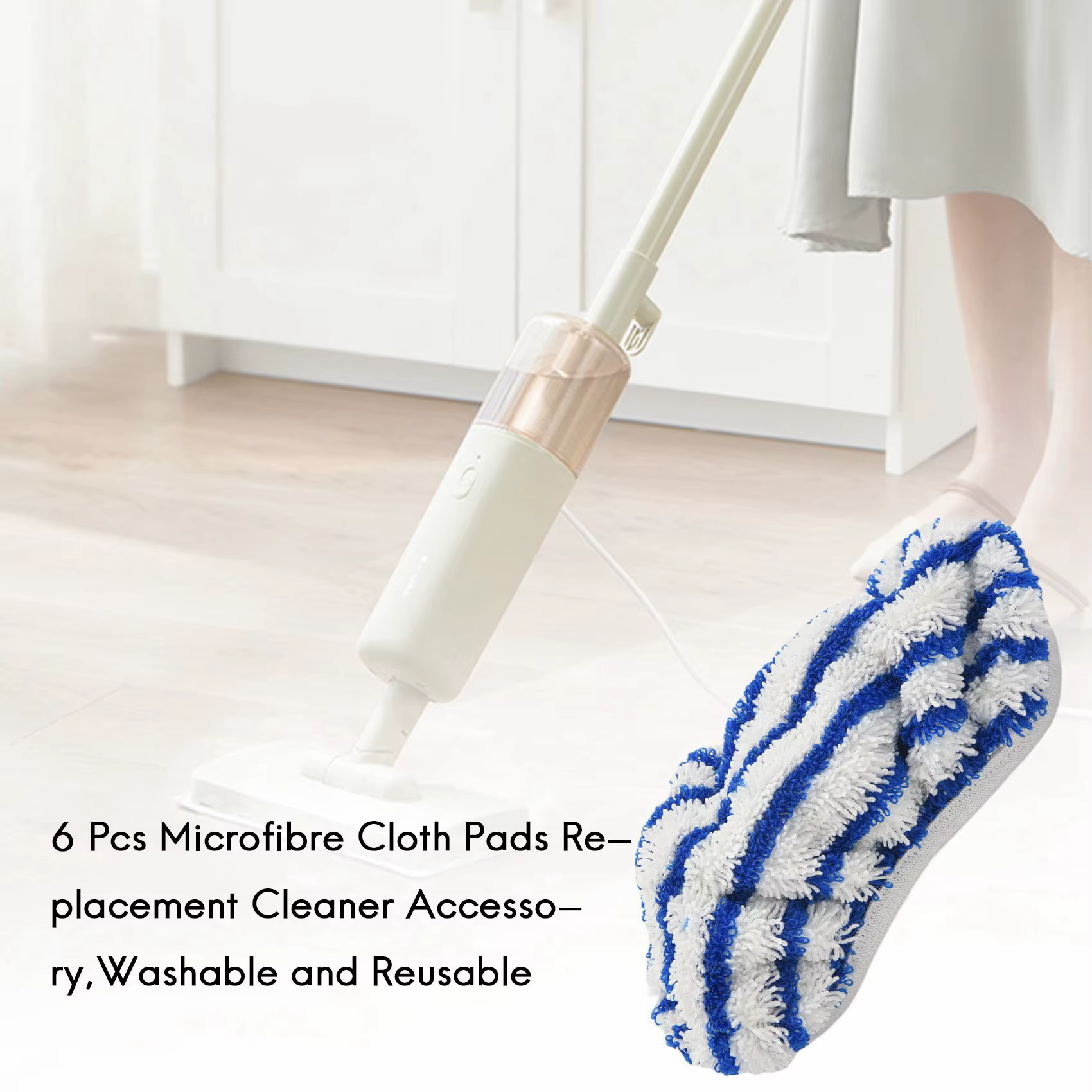 Tampons de remplacement en tissu Microfibre