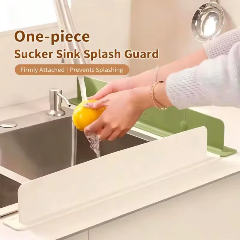 Baffle anti-éclaboussures en silicone à ventouse pour évier de cuisine
