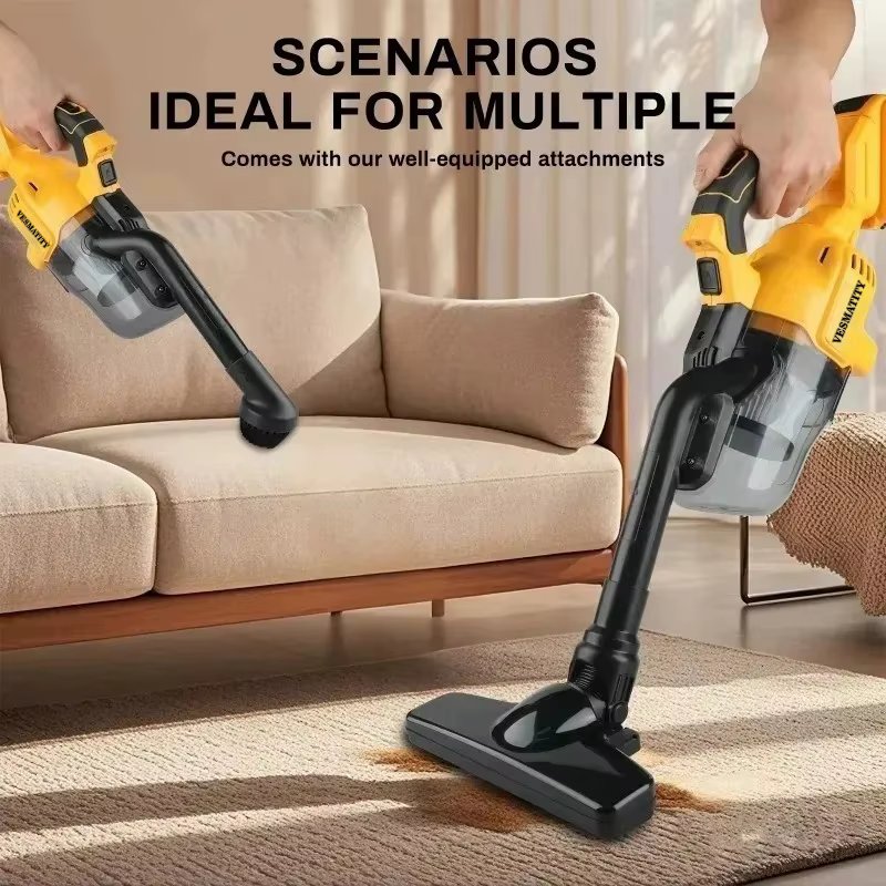 Aspirateur DCV501 adapté aux coins difficiles d'accès, aux maisons, aux tapis et aux autres lieux nécessitant un nettoyage, compatible avec la batterie Dewalt
