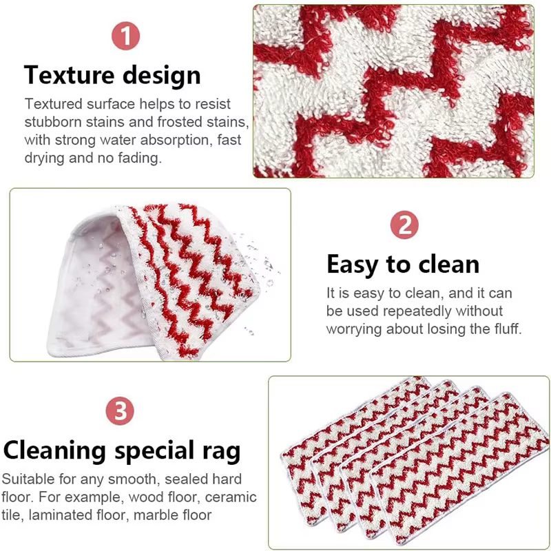 Tampon de vadrouille à vapeur en microfibre pour Vileda Steam XXL