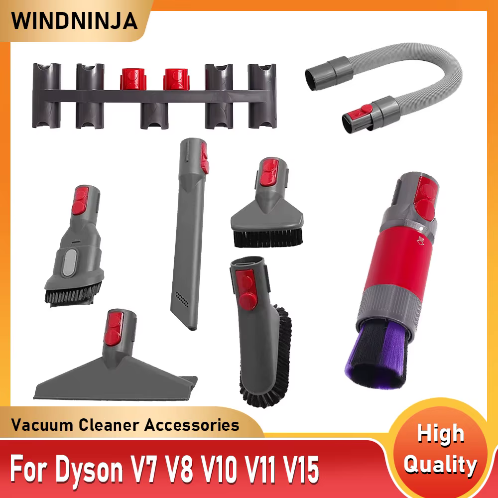HOMEFISH Tuyau d'extension télescopique flexible pour aspirateur Dyson V7 V8 V10 V11 V15