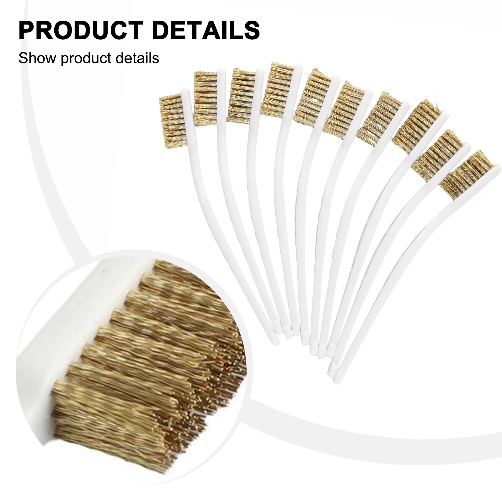 Brosse métallique en laiton 10 pièces efficace pour le nettoyage des métaux industriels