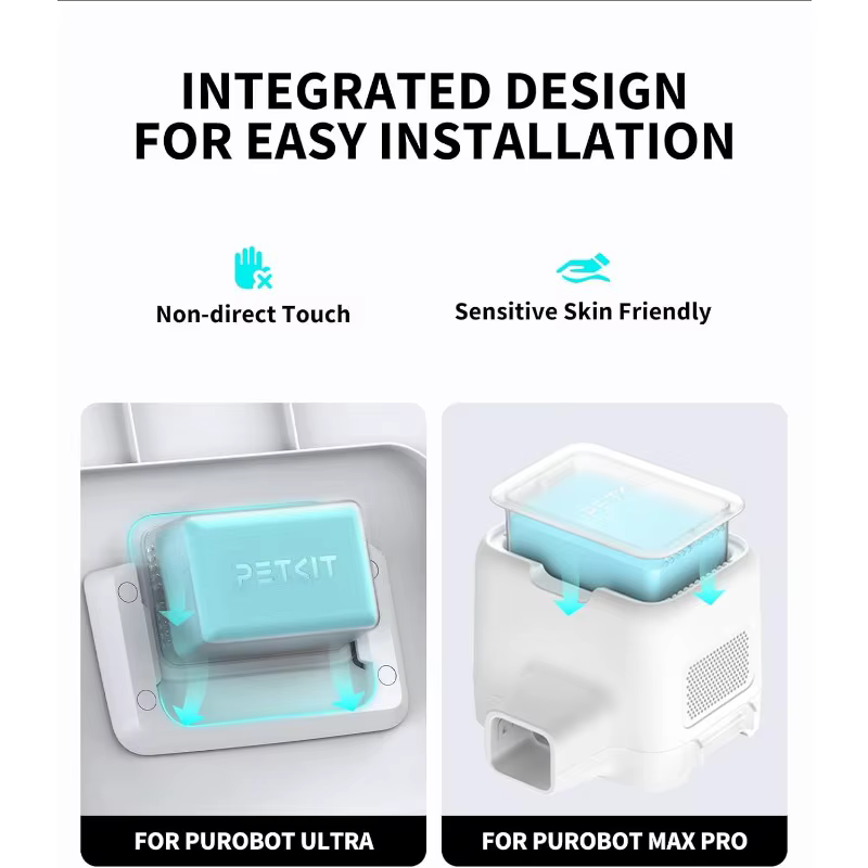 PETKIT N60 contrôle des odeurs d'animaux pour Purobot Ultra Purobot Max Pro bac à litière autonettoyant pour chat longue durée efficace supprimer les odeurs