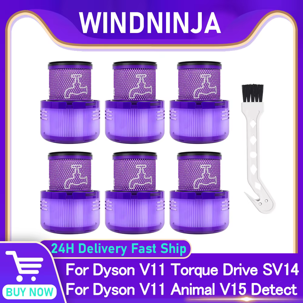 Filtre avec brosse pour aspirateur Dyson V11 Animal V11 Torque Drive V15 Detect