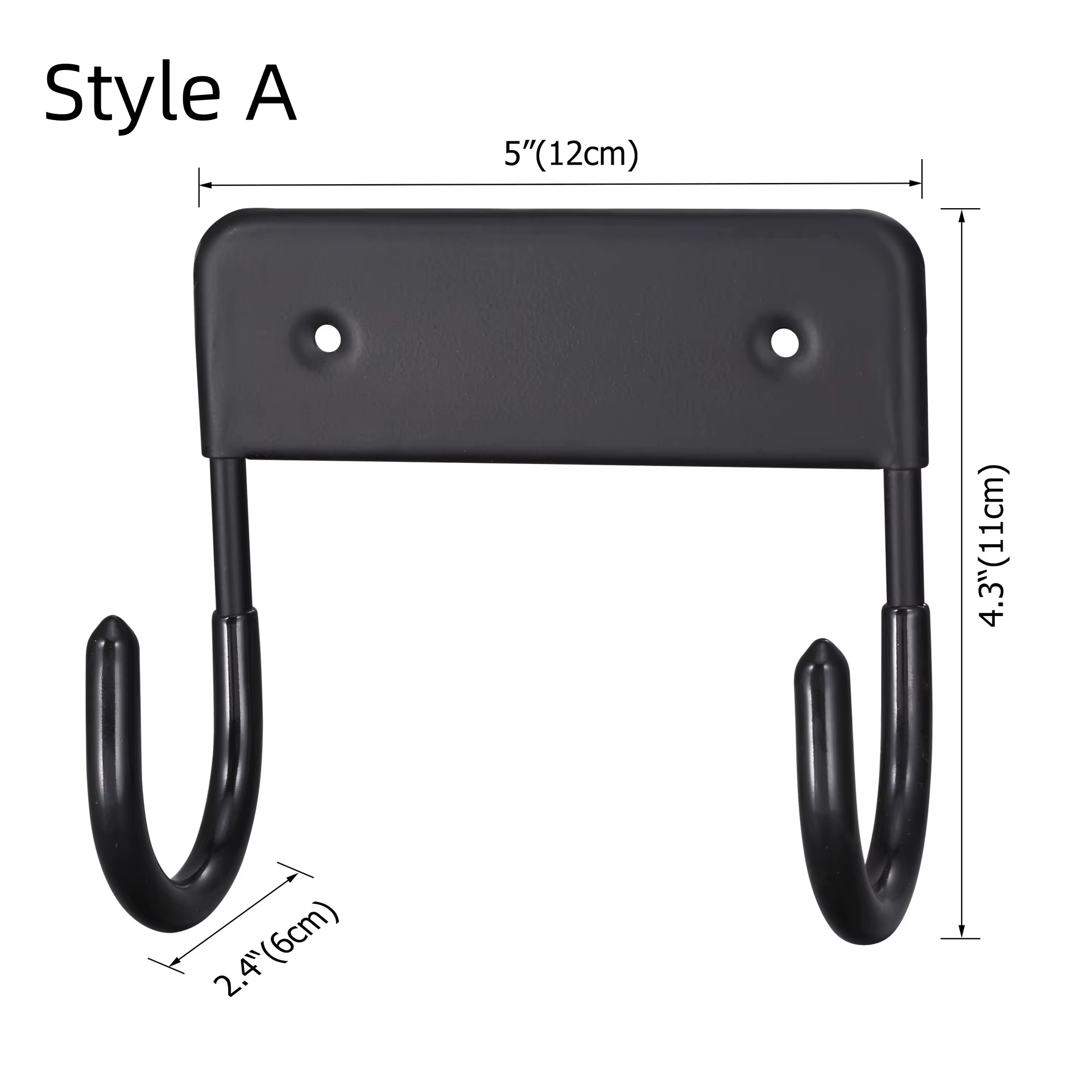 Planche de fer support mural cintre organisateur sur porte