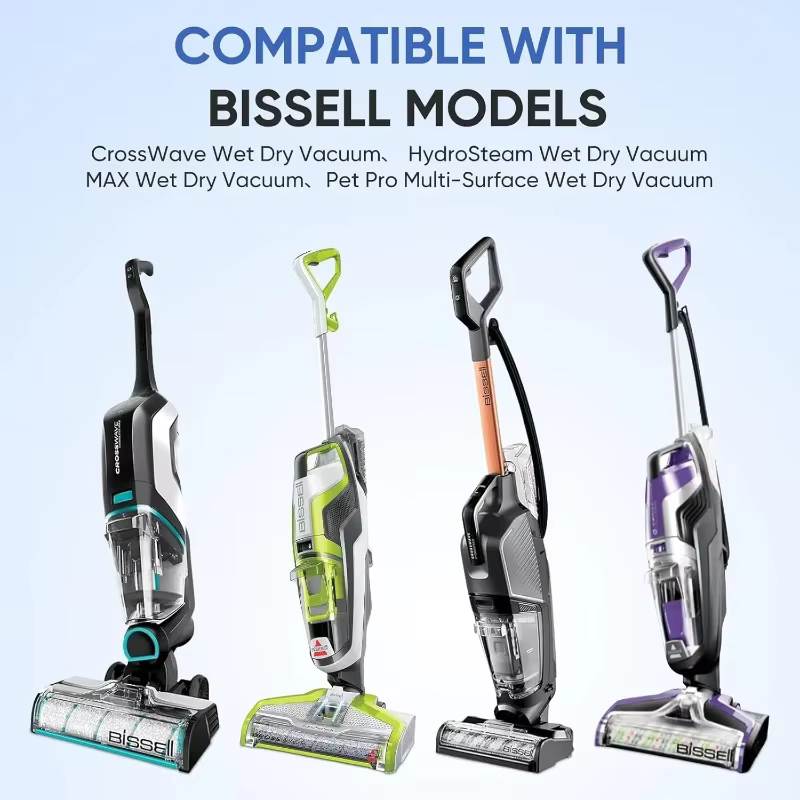 Filtres Bissell Crosswave de qualité supérieure compatibles avec les modèles 1785 3888A 2551 Pet Pro 2306 2554 2596 HydroSteam - Lot de 2