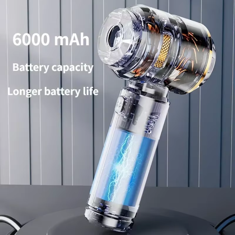 Aspirateur de voiture haute puissance, portable, sans fil, avec moteur sans balais, machine de nettoyage puissante, souffleur d'air pour appareils ménagers
