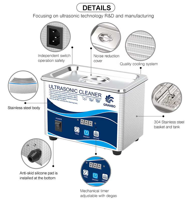 Nettoyeur ultrasonique numérique 60W