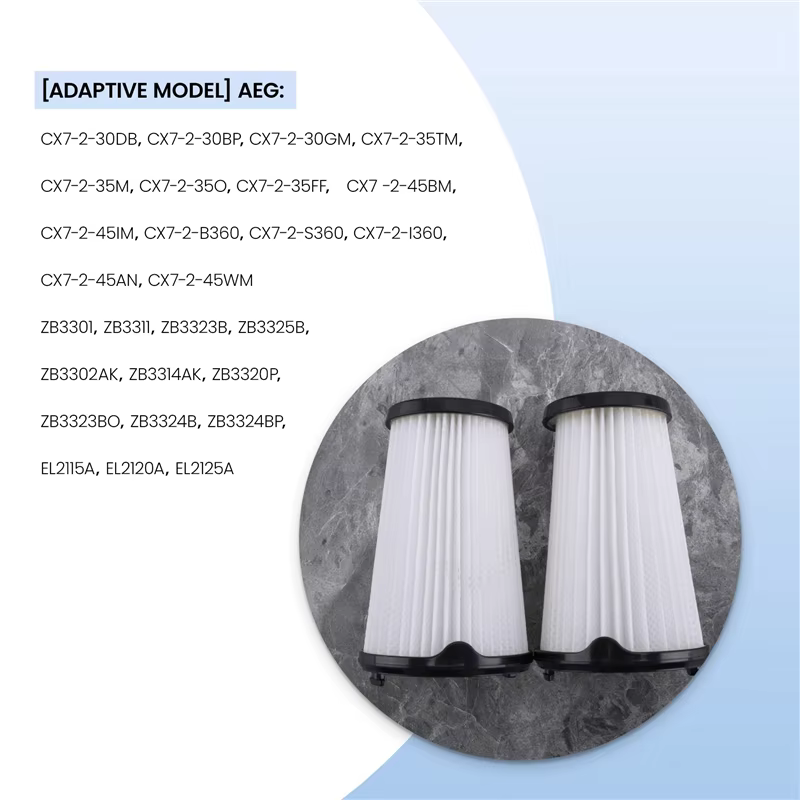 Kit de filtre pour aspirateur Electrolux pour tous les modèles AEG ErgorapidoCX7-2 CX7-2-45AN CX7-2-35FFP CX7-2-30GM