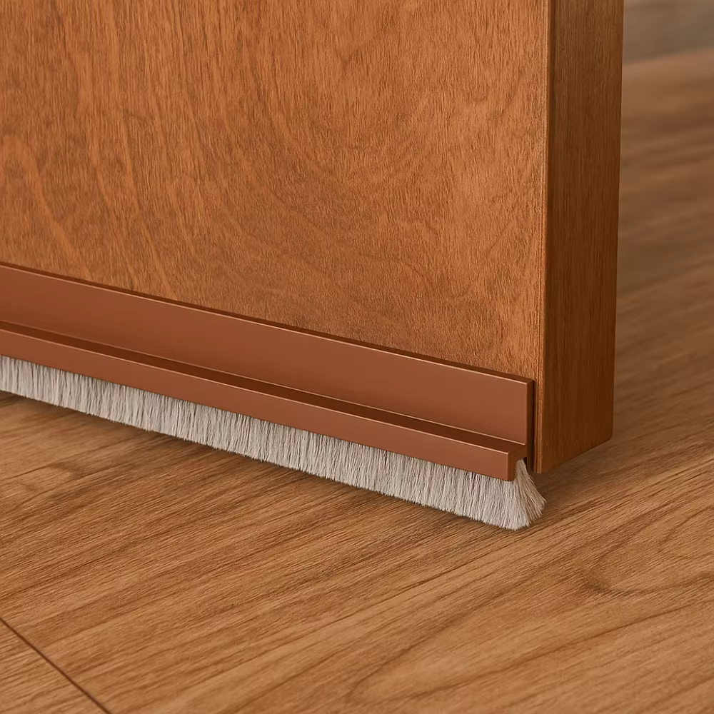 1PC Joint de porte anti-courant d'air de 1m/39.37 pouces avec brosse