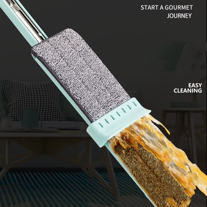 Vadrouille plate en microfibre, mains libres, nettoyage au sol, avec tampons lavables, outils de nettoyage ménager, nouveauté 2023