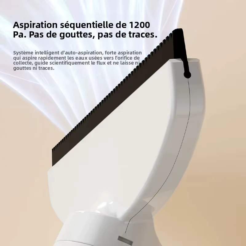 Nettoyeur de vitres électrique sans fil, grattoir en silicone souple absorbant l'eau, grattoir pour nettoyer les vitres, rechargeable par USB