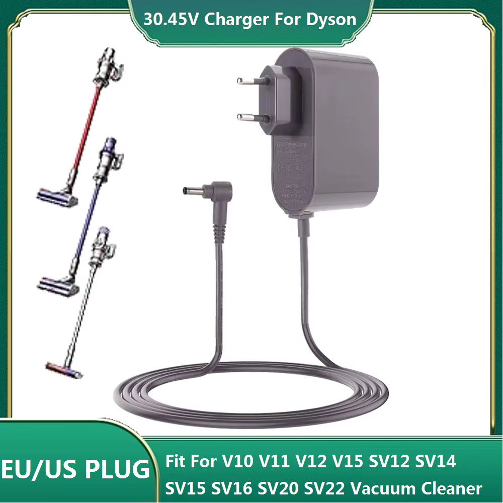 Chargeur 30.45V 1,1a pour aspirateur Dyson V10 V11 V12 V15 SV12 SV14 SV15 SV16 33W, adaptateur d'alimentation avec cordon de 1.8m