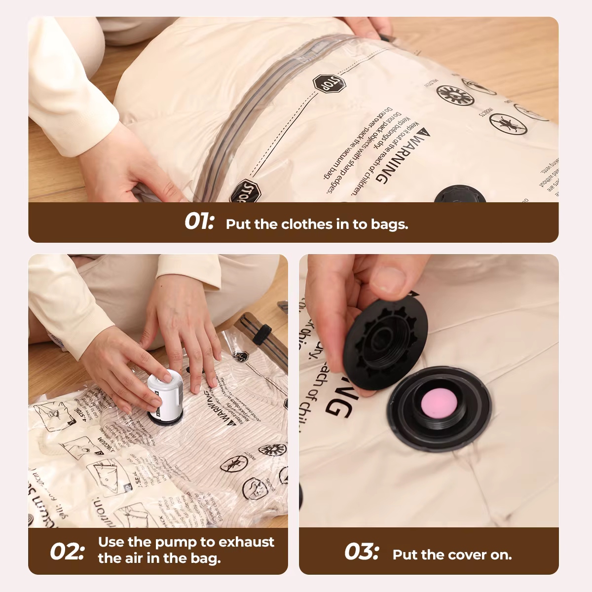 FLEXTAIL Ensemble de sacs sous vide – 4