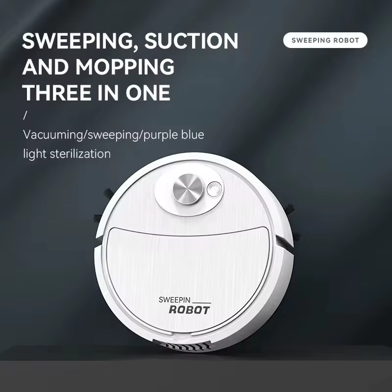 Aspirateur Mini Lenovo 3-en-1, robot aspirateur intelligent, robot de nettoyage domestique, balayage et lavage de la poussière pour la maison, nouveau