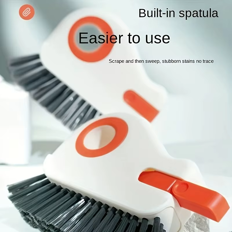 Brosse de nettoyage pour rails de fenêtre, ensemble de 2 pièces, nettoyeur d'angle pour verre, nettoyeur de joints de portes et fenêtres, nettoyeur en plastique pour salon, chambre, cuisine