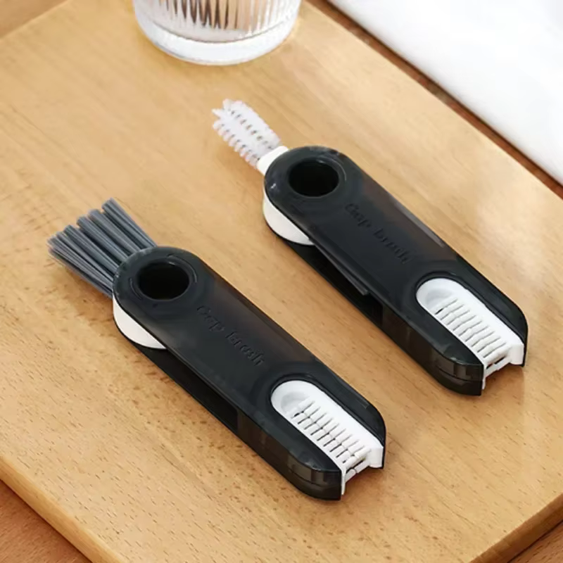Brosse en silicone multi-usages pour couvercle de bouteille d'eau