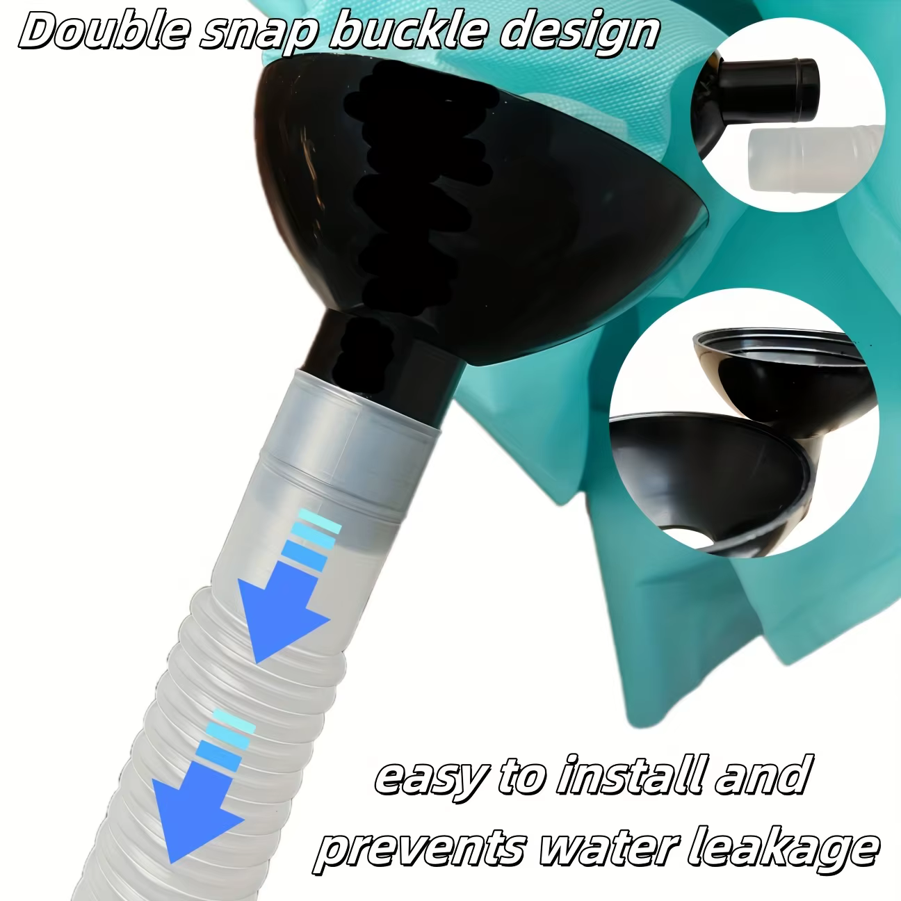 Kit de couverture de nettoyage de climatisation 90cm, sac à eau, ensemble complet d'outils de nettoyage avec tuyau de climatiseur, brosse de nettoyage d'été étanche