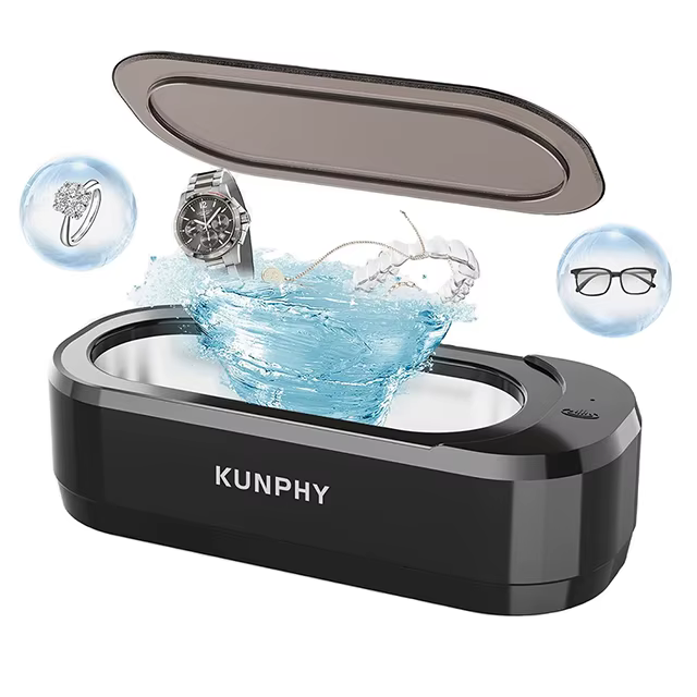 KUNPHY nettoyeur de bijoux à ultrasons 12oz 46KHz