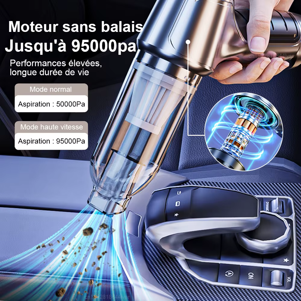 Aspirateur de voiture puissant