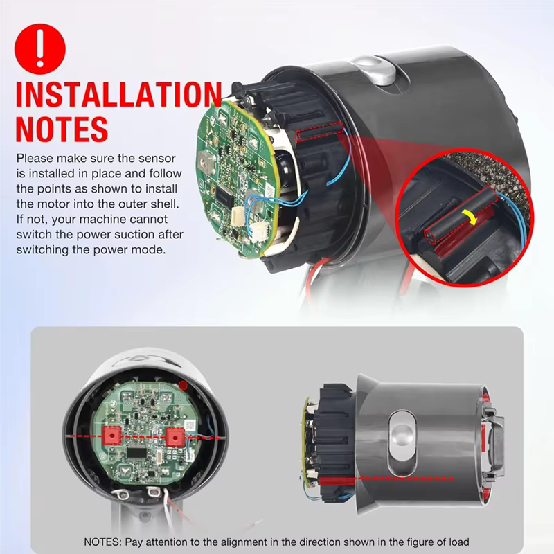 Boîtier d'assemblage du corps principal pour aspirateur Dyson V8 SV10