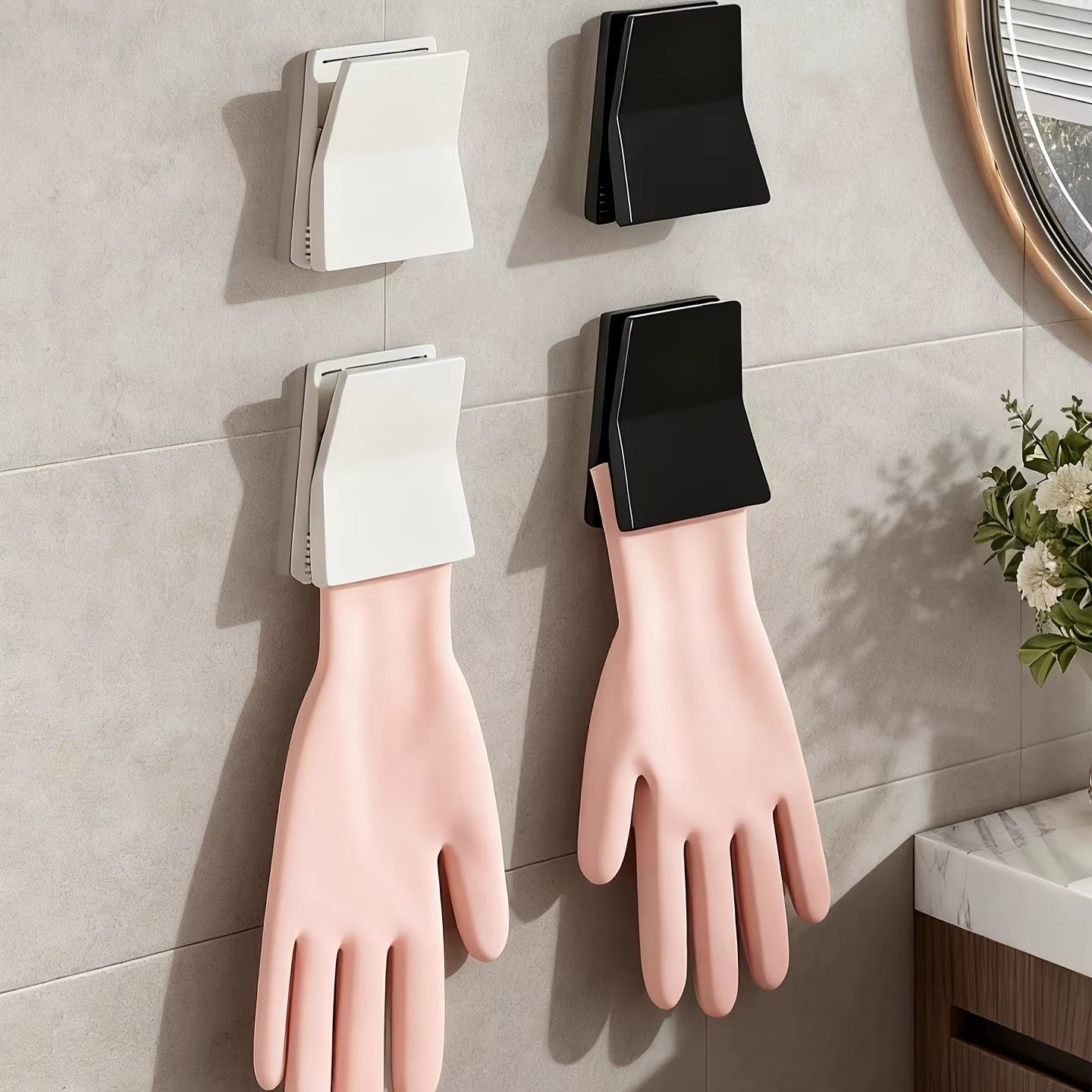 Support de rangement pour gants de cuisine en caoutchouc