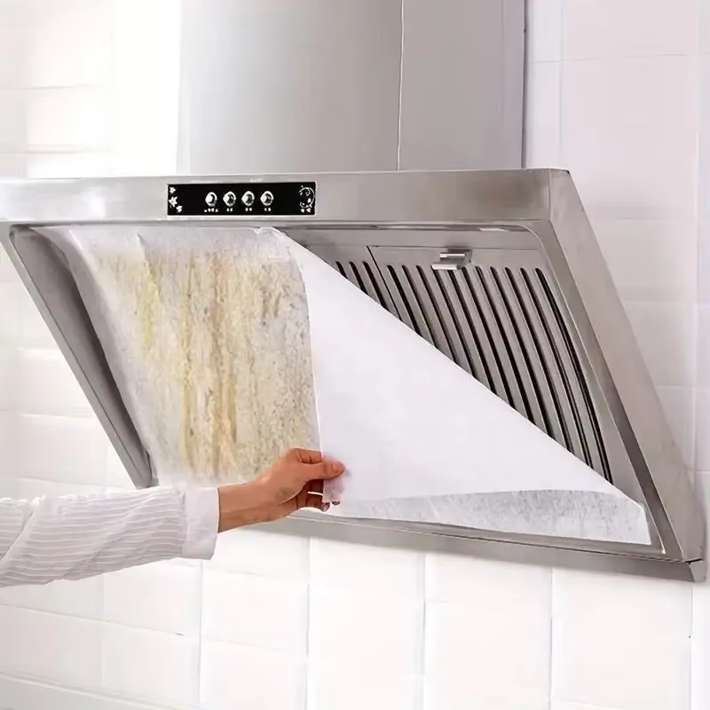 Filtres de hotte de cuisine robustes - Couvertures en maille absorbant l'huile pour la ventilation