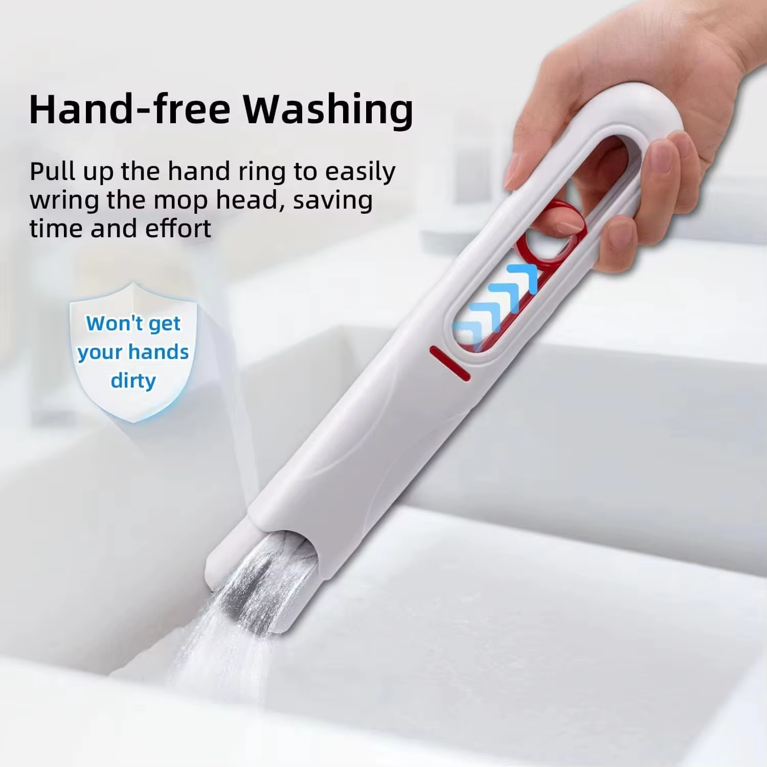 Mini vadrouille Portable pliable, nettoyage ménager, lavage mains libres pour le nettoyage du sol, des fenêtres de bureau, des outils de nettoyage de voiture