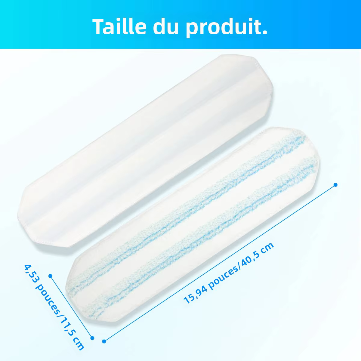 Chiffons de rechange pour système de vadrouille plate Vileda H2prO/o-cedar H2prO