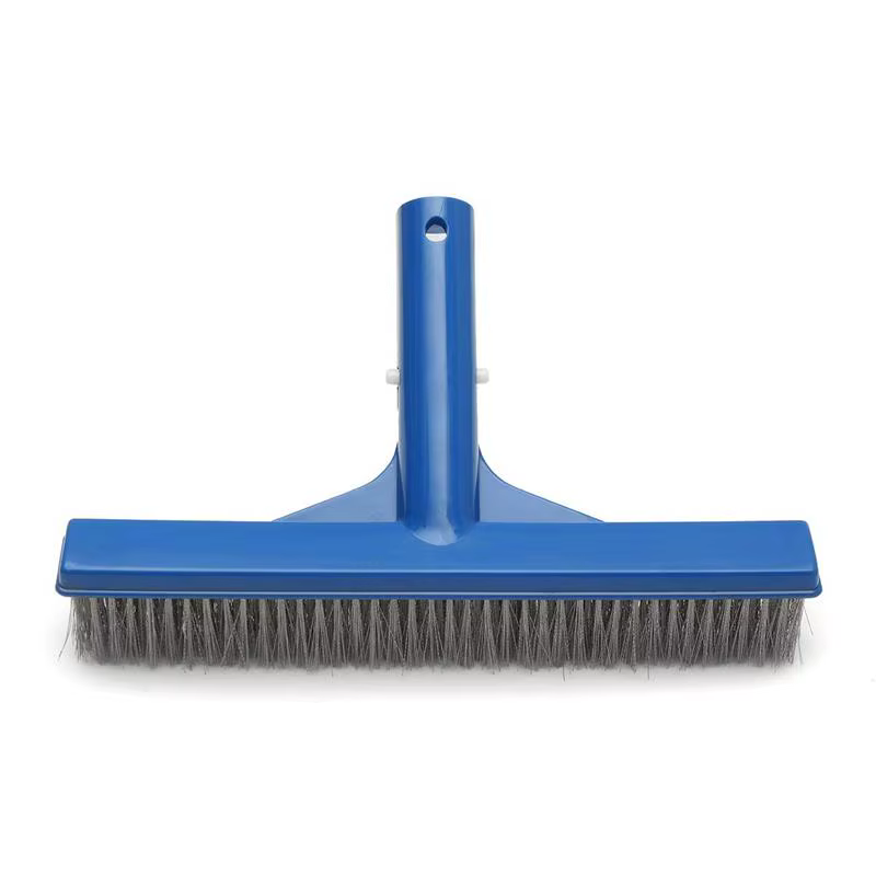 Brosse à algues robuste de 10 pouces en acier inoxydable pour le nettoyage des piscines