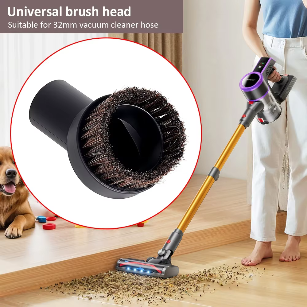 Tête de brosse universelle pour aspirateur à diamètre intérieur de 32 mm