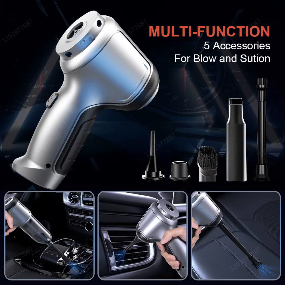 Aspirateur de voiture sans fil forte aspiration portable humide sec aspirateur automatique maison et voiture double usage Mini aspirateur appareil ménager