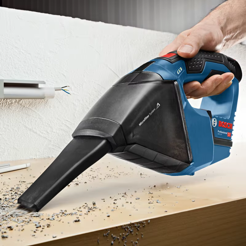 Bosch GAS 12V-LI Aspirateur à main sans fil 12V professionnel avec batterie lithium-ion rechargeable