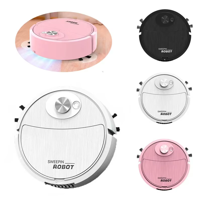 Aspirateur Mini Lenovo 3-en-1, robot aspirateur intelligent, robot de nettoyage domestique, balayage et lavage de la poussière pour la maison