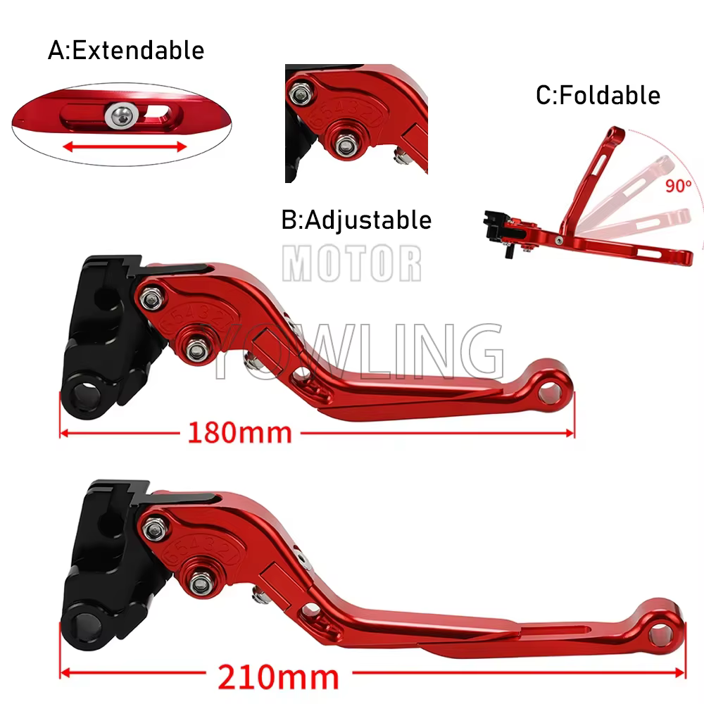 Pour KAWASAKI ZX6R ZX-6R 2019 2020 2021 2022 2023 2024 2025 accessoires de moto levier d'embrayage de frein pliant ZX 6R leviers de poignée